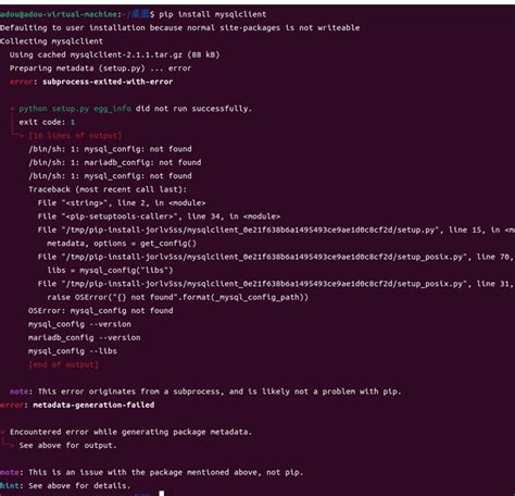 Uninstall python and re-install 64 bit version. . Pip install mysqlclient error